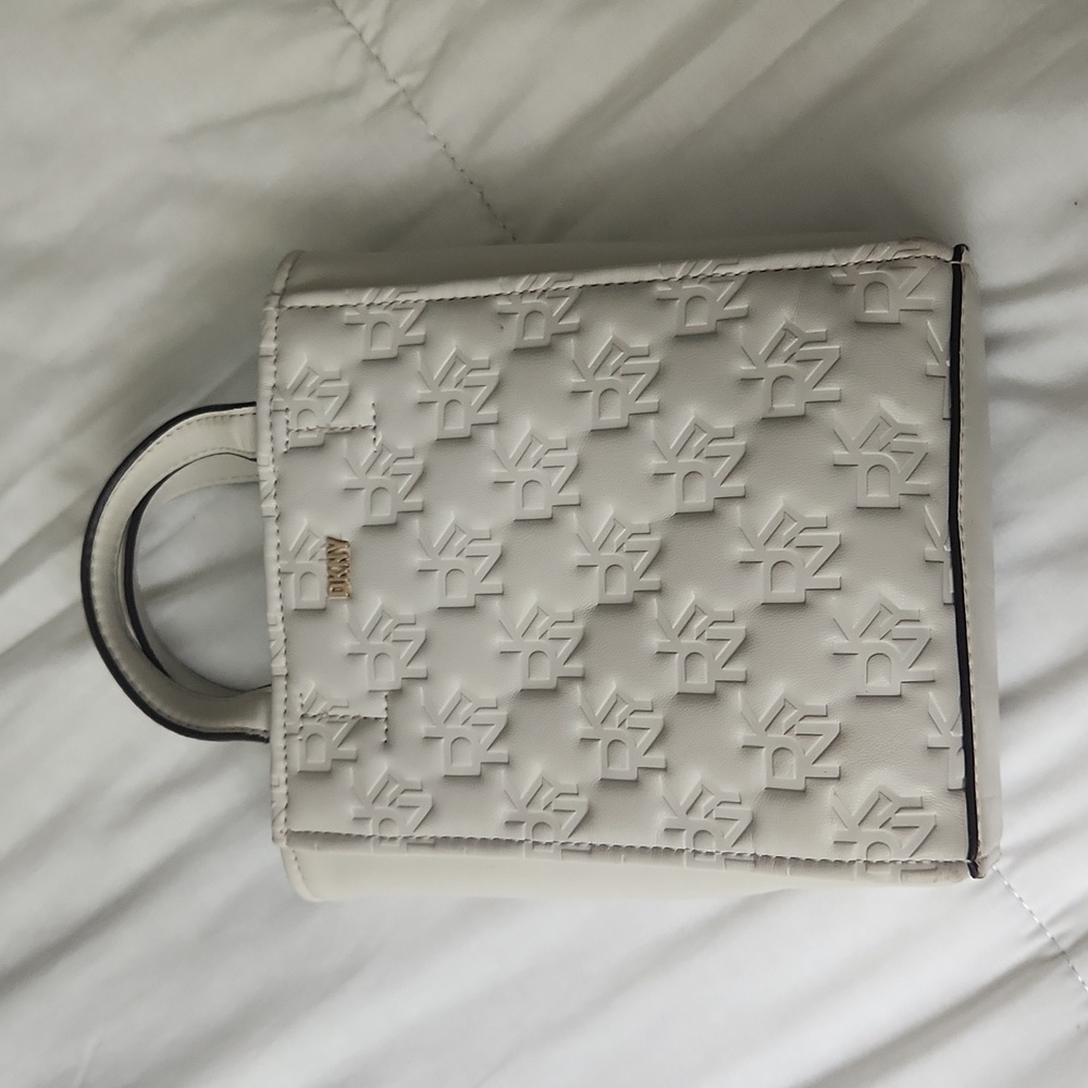 Cream DKNY crossbody bag